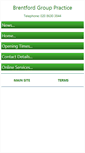 Mobile Screenshot of brentfordgrouppractice.co.uk
